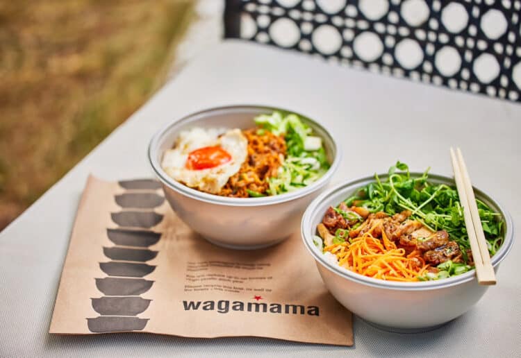 Wagamama's new delivery bowls are made from recyclable materials Picture: Wagamama