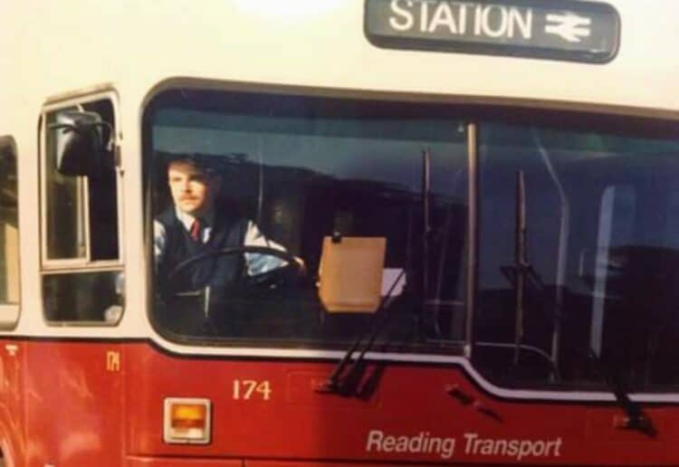 Brian Dawber behind the wheel Picture: Reading Buses