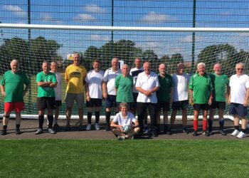 Woodley Pensioners Walking Football team Picture: (Stewart Turkington