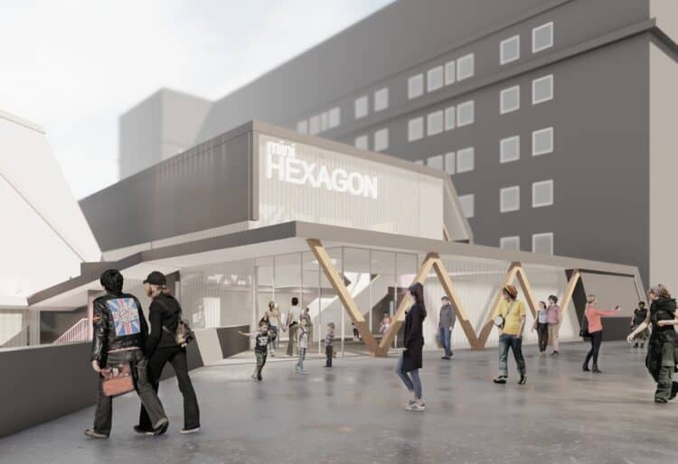 An artists impression of a proposed new Hexagon Building at the Minster Quarter in Reading town centre. Picture: Reading Borough Council