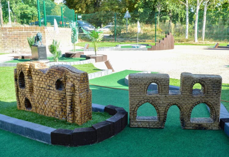 The new Mini-Golf site in Prospect Park.

The Abbey Ruins.