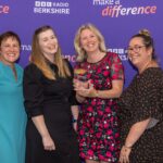 Berkshire Vision pick up their finalist's trophy. Picture: Laura Bennetto, Courtesy of BBC Berkshire