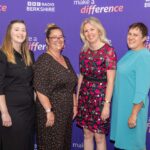 The team at Berkshire Vision, including CEO Laura Mitchell, second from right. Picture: Laura Bennetto, Courtesy of BBC Berkshire