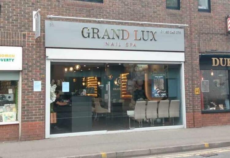 Grand Lux Nail Spa in Duke Street, Reading town centre. Credit: James Aldridge, Local Democracy Reporting Service
