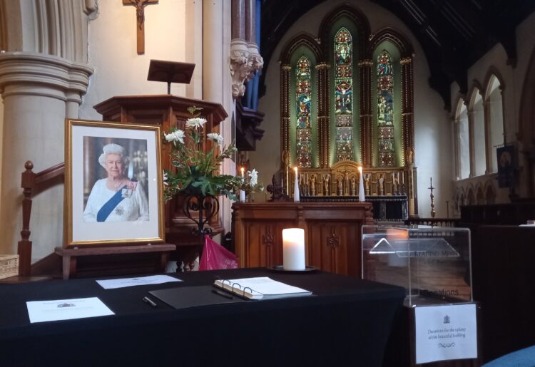 Reading Minster Church of St Mary the Virgin is open to members of the public until 9pm on Friday, September 3, for tributes. Picture: Jake Clothier