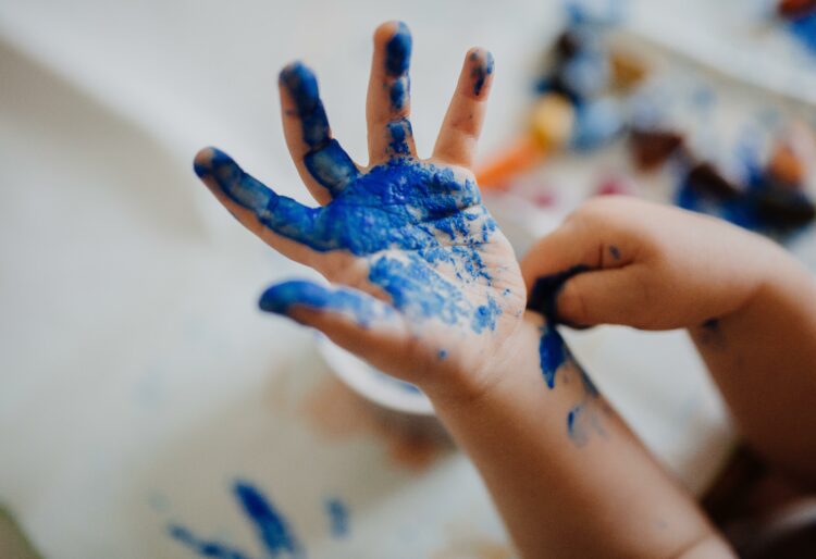 Messy play sessions are open to children aged under one. Picture: Phil Hearing