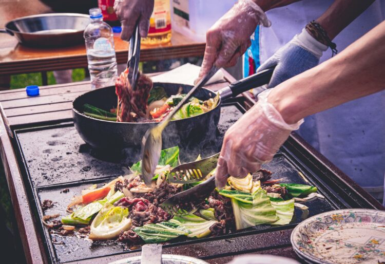 The International Food Market returned to the University of Reading on Thursday. Picture: David Vilches