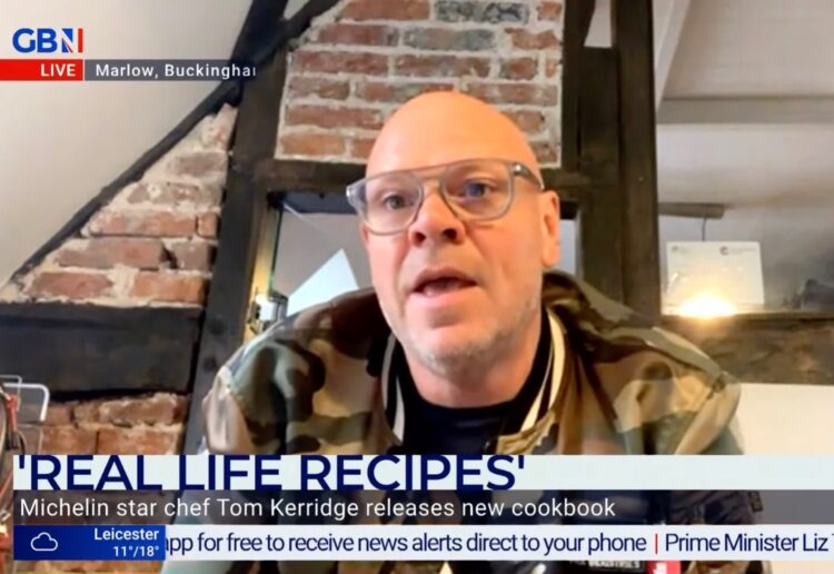 Tom Kerridge speaking on GB News