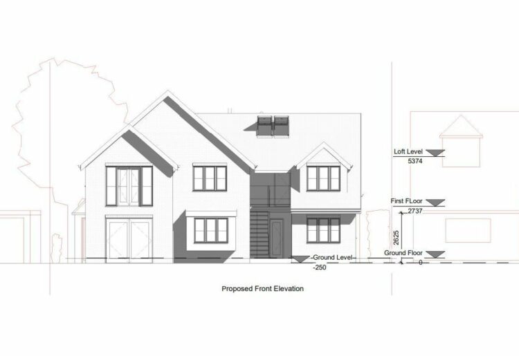 A home in Derby Road could become a five-bed home if planning permission is granted Picture: Zoe Lewis Architects