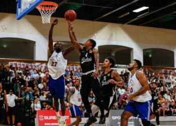 Jermiah Jenkins of Reading Rockets. Reading Rockets VS USA Select in a preseason fixture at their new venue at Loddon Valley Leisure Centre. (04/09/22)