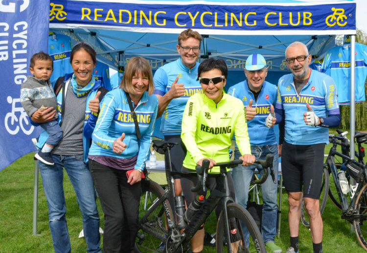 Reading Cycling Club were on hand to let people know about their team. Picture: Steve Smyth