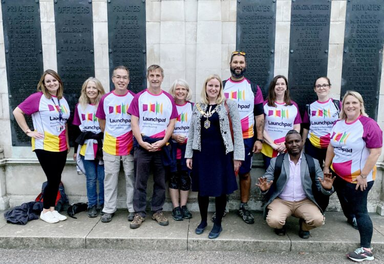 Teams taking part in the Reading Legal Walk at Forbury Gardens Pictures: Phil Creighton