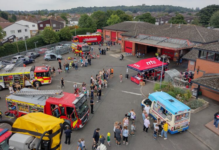 Organisers of Whitley Wood Fire Station's open day were pleased to see such a healthy turn-out in their first running of the event since Covid. Picture: Royal Berkshire Fire and Rescue Service