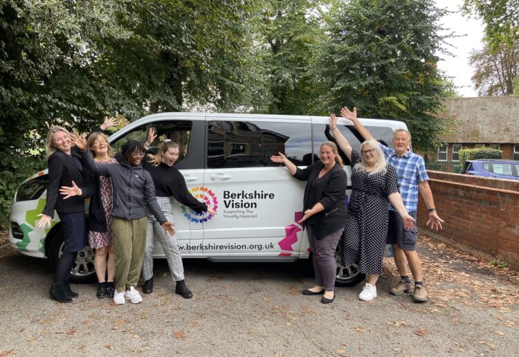 Members of the Berkshire Vision team with the brand new vehicle. Picture: Courtesy of Berkshire Vision