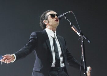 Matty Healy of The 1975, headlining on Main Stage East. Picture: Dijana Capan/DVision Images