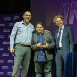 Matt Knight and Ryan Simpson of Freely Fruity, and BBC Radio Berkshire Director, Duncan McLarty.