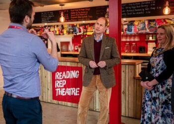 His Royal Highness, The Earl of Wessex, visiting Reading Repertory Theatre. Picture: Harry Elletson, courtesy of Reading Repertory Theatre
