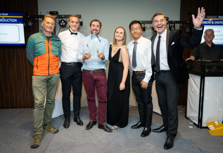 The team from measurable.energy with Chris Packham Picture: Kit Fanner
