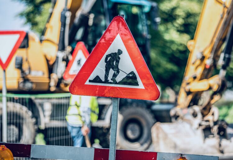 CityFibre's works on Whitley Street and Christchurch Road led to severe delays, particularly over the weekend. Picture: Miguel Teirlinck