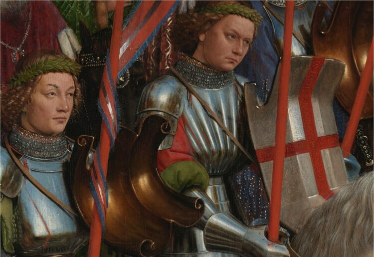 A detail of the The Ghent Altarpiece showing St George Picture: courtesy Arts Society Wokingham