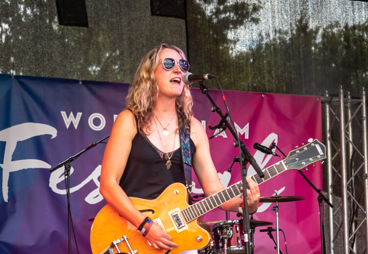 Cams Jurasek of Third Lung at Wokingham Festival 2022 - Picture: Andrew Merritt