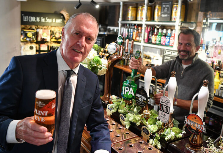 Sir Geoff Hurst is backing Greene King's search for England's oldest fans so they can enjoy the World Cup in style Picture: Greene King