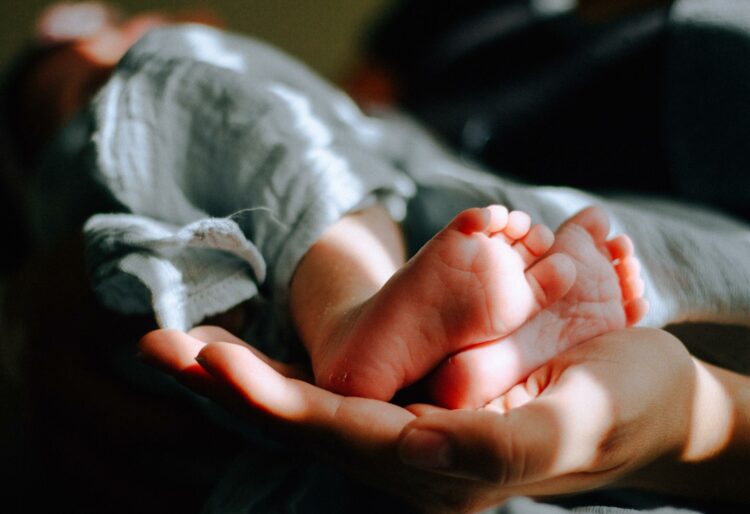 The baby massage sessions take place at 10am-11am on Fridays. Picture: Omar Lopez
