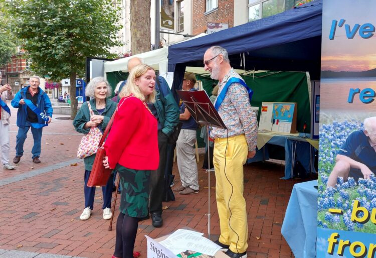 Mayor of Reading, Rachel Eden, was treated to a range of displays showcasing Reading u3a's work. Picture: Reading u3a Photography Group