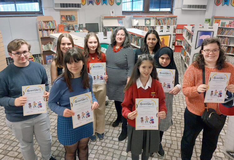 Young volunteers were presented with certificates to thank them for their support with the Summer Reading Challenge. Picture: Reading Borough Council