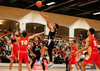 Lewis Champion of Reading Rockets. Reading Rockets VS Nottingham Hoods in NBL action. [16/10/22]