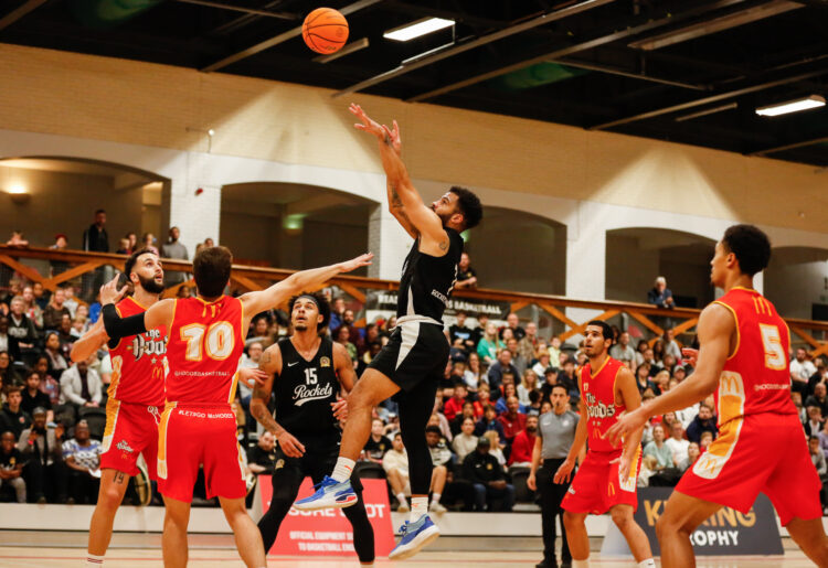 Lewis Champion of Reading Rockets. Reading Rockets VS Nottingham Hoods in NBL action. [16/10/22]