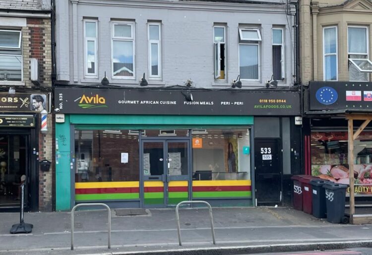 Avila Gourmet African cuisine restaurant at 535 Oxford Road, Reading. Picture: Local Democracy Reporting Service