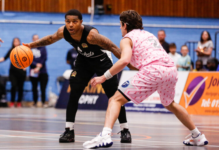 Jermiah Jenkins of Reading Rockets. Worthing Thunder VS Reading Rockets in NBL action [23/10/22] Pictures: Luke Simcock