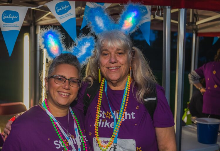 More than 250 attendees took part in the star-lit hike to raise funds for Sue Ryder. Picture: Courtesy of Sue Ryder