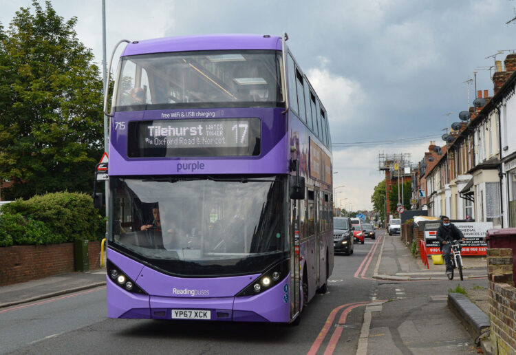 The Purple 17 on Reading's Oxford Road Picture: Steve Smyth