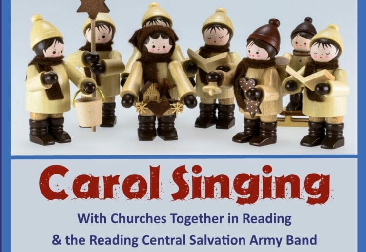 Carol singing will take place in Reading's Broad Street on Saturday, December 10