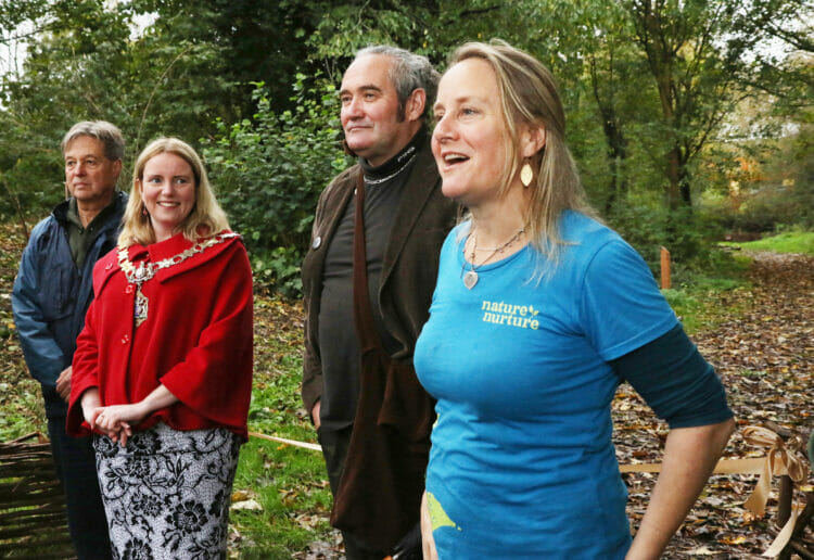 Paul Gittings, Mayor Eden, Gary Stone, and Nature Nurture's Natalie Ganpatsingh. Picture: Dijana Capan/DVision