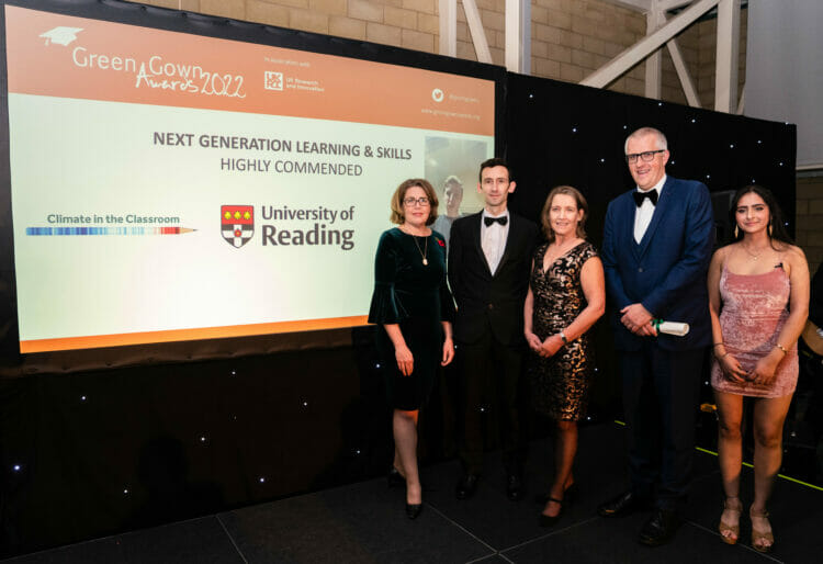 The University of Reading was recognised at the recent Green Gown Awards in Loughborough for its sustainability work. Picture: Chris Smith Photography
