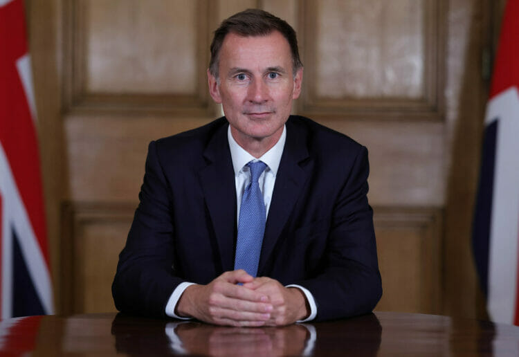 the Chancellor of the Exchequer Jeremy Hunt. Picture: Andrew Parsons / No 10 Downing Street