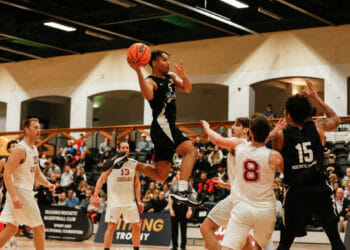Reis Pinnock of Reading Rockets. Reading Rockets VS Cardiff Met Archers in NBL Cup action at Loddon Valley. (13/11/22)