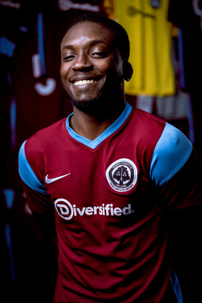 Berks County FC - Les Sackey Picture: Phillip Benton