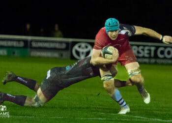 James McRae tries to shrug off a tackler Pictures: Tim Pitfield