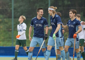Reading's three goalscorers congratulate each other Picture: Helen Ritchie