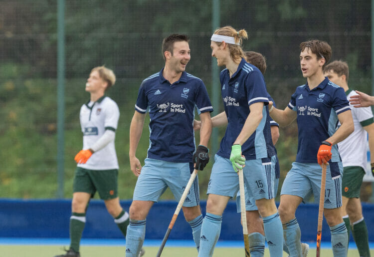 Reading's three goalscorers congratulate each other Picture: Helen Ritchie