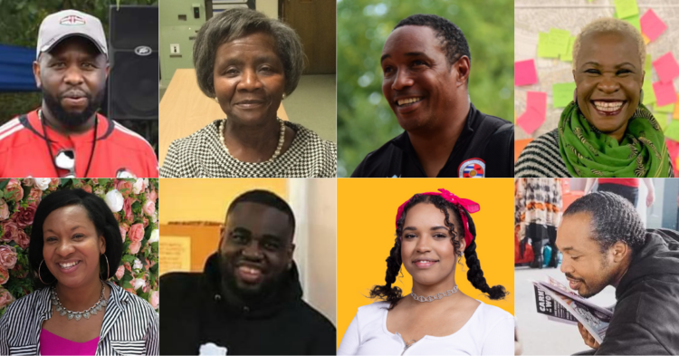 Top from left: Ken Gathere, Una Chandler, Paul Ince, Alice Mpofu-Coles. Bottom from left: Louise Chandler, Kelvin Husbands, Jemima McKenzie, James Pyle. Pictures: Luke Adams and Culture Mix