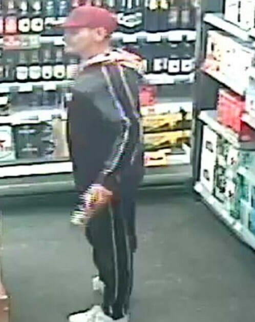Police are seeking the man pictured in connection with a serious assault, in which the offender, a man, seriously assaulted a man in his forties and a woman in her thirties by kicking and stamping on them.