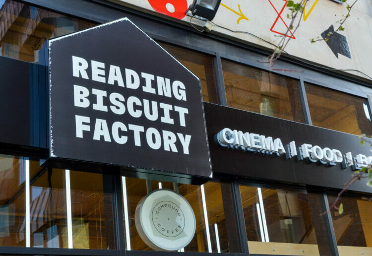 The Christmas Market at the Biscuit Factory on Saturday.