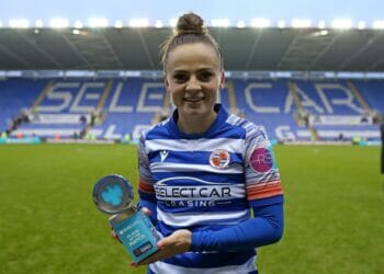 Reading Women v Tottenham Women - Lily Woodham awarded the player of the match award Picture: Neil Graham, NGSportsPhotography
