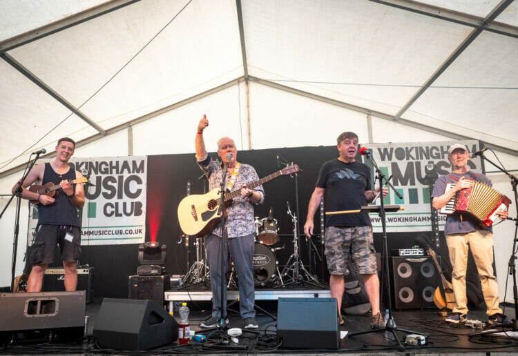 RyeWolf performing at Wokingham Festival in the summer. Now they are preparing a festive single Picture: Andrew Merritt