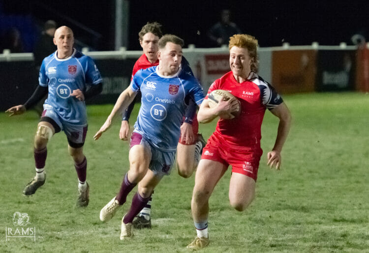 Rowan Grundy with ball in hand